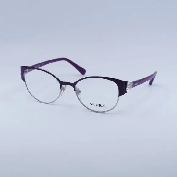 🕶️ New Vogue VO4015B 5008 Eyeglasses - Eggplant/Silver Frame 51mm